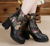 Womens Combat Boots with Heel