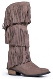 Low Heel Cowboy Fringe Boots