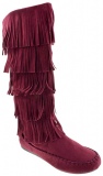 Women's Knee High Fringe Boots