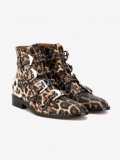 Ladies Leopard Ankle Boots