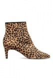 Leopard Heel Ankle Boots