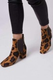 Leopard Print Ankle Booties