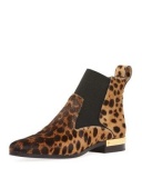 Leopard Print Ankle Boots