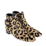 Short Leopard Ankle Boots