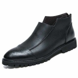 Black Low Cut Slip On Work Boots