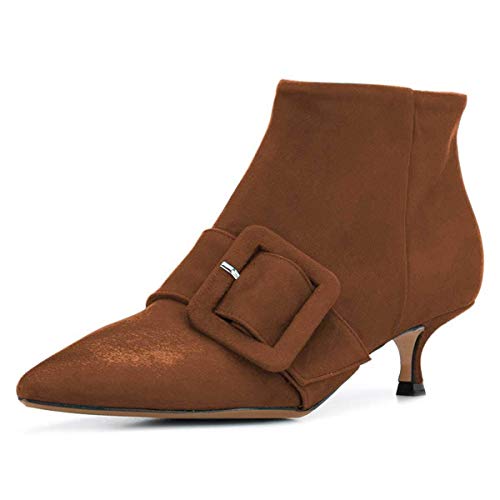 ladies low heel dress boots
