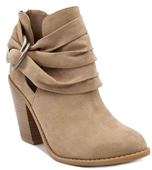 ladies low heel dress boots