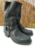 Harness Boots Black for Men