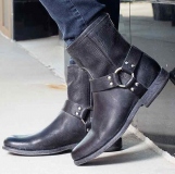 Men's Black Harness Boots Sale