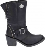 Womens black motorcycle boots