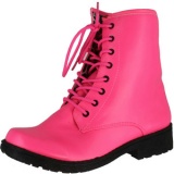 Hot Pink Combat Boots