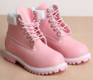 Light Pink Combat Boots