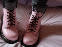 Pink Combat Boots for girl