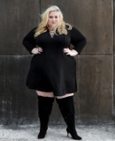 Plus Size Black Knee High Boots