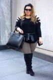 Plus Size Girl Knee High Boots