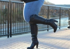 Plus Size Knee High Boots Wide Calf
