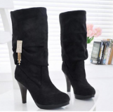 Plus Size Wide Calf Knee High Boots