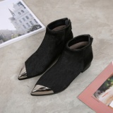 Cheap Pointed Toe Flat Boots