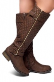 Womens Quilted Riding Boots