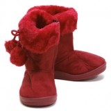 Red Boots With Fur