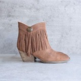 SBICCA Pinto Fringe Ankle Boots