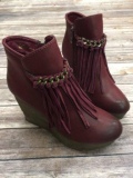 Womens Sbicca Fringe Boots