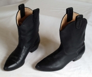 Black Short Cowgirl Boots