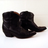 Short Black Cowgirl Boots
