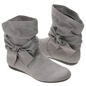 grey slouch ankle boots