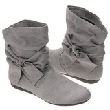 Grey Slouch Ankle Boots