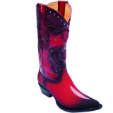 Red Stingray Skin Boots