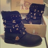 Cute Studded Combat Boots