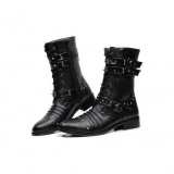 Mens Studded Combat Boots