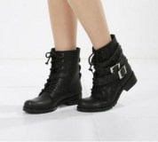 Military Studded Ankle Boots