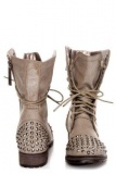 Rhinestone Studded Combat Boots