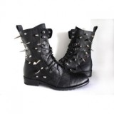 Spiked Studded Combat Boots