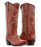 Red Studded Cowgirl Boots