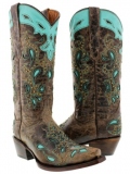 Studded Cowgirl Boots Snip Toe