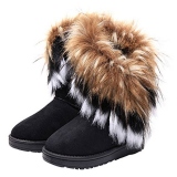 Stylish Women's Snow Boots Faux Fur