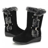 Stylish Women's Snow Boots Mid Calf