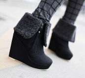 Stylish Women's Wedge Snow Boots