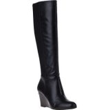 Tall Black Wedge Boots