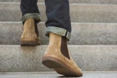 Chelsea Boots for Men in Tan Suede