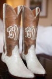 Brown Cowgirl Boots for Wedding