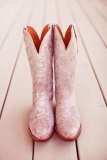 Pink Wedding Cowgirl Boots