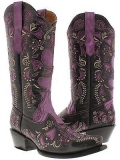 Purple Cowgirl Boots for Wedding