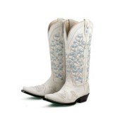 Women's White Wedding Cowgirl Boot
