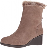 Wedge Boots with Fur Trim
