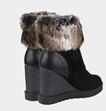 Wedge Heel Ankle Boots with Fur