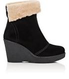 Wedge Heel Fur Boots